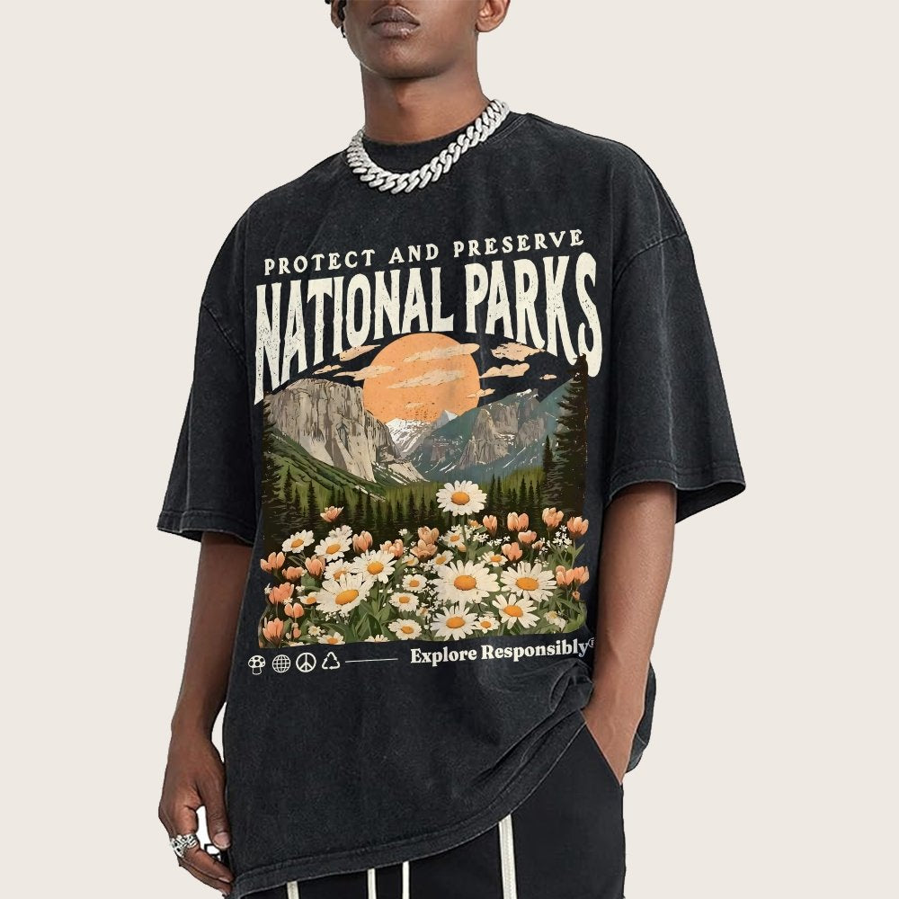 National Parks Vintage Distressed T-shirt