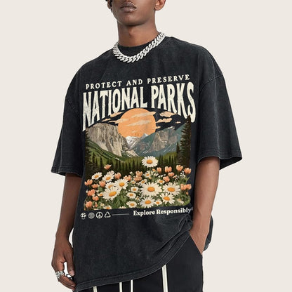 National Parks Vintage Distressed T-shirt