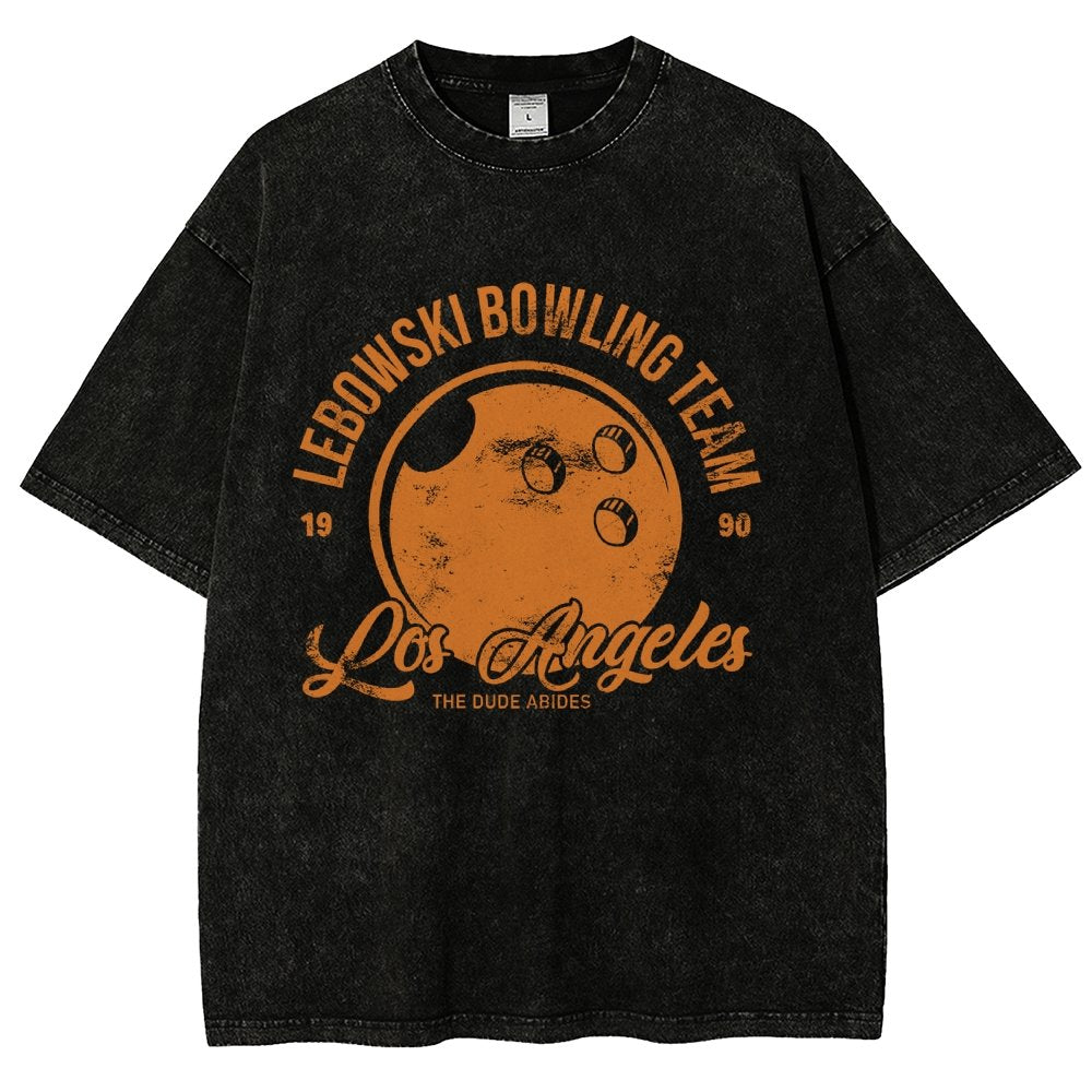 Bowling Enthusiasts Vintage Distressed T-shirt