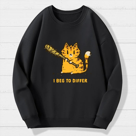 Beg To Differ Geek Cotton Sweatshirt