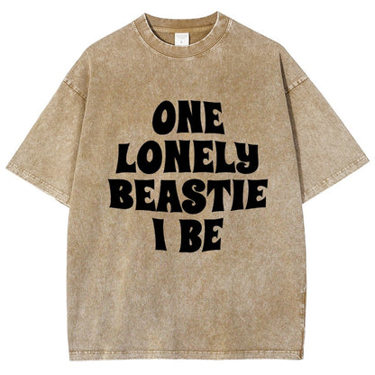 One Lonely Beastie I Be Vintage Distressed T-shirt