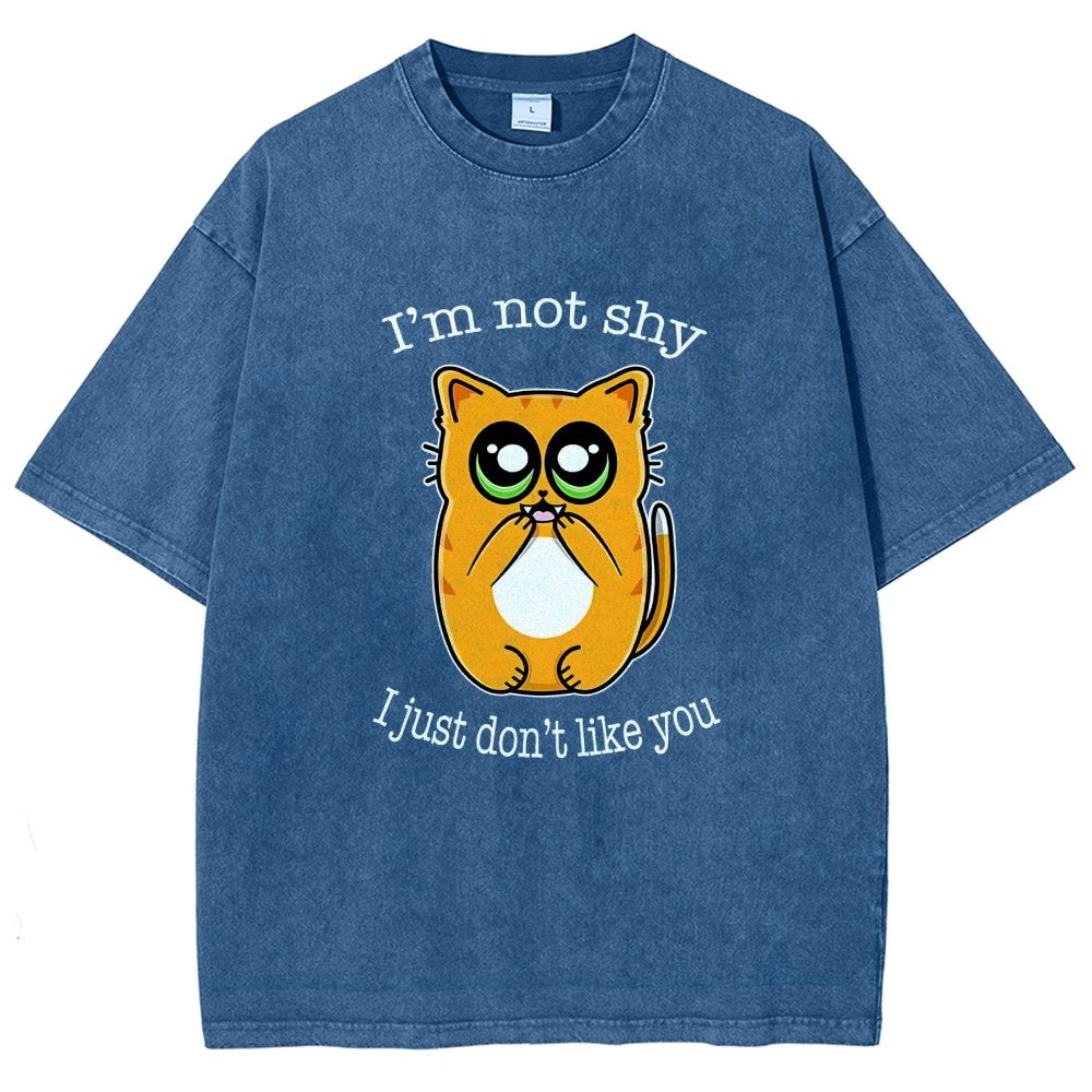 Not Shy Vintage Distressed T-shirt