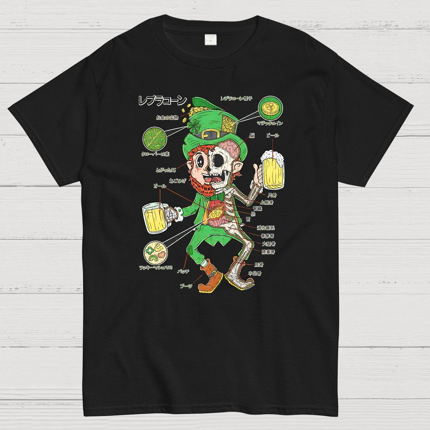 LEPRECHAUN ANATOMY-St. Patrick's Day Geek T-Shirt