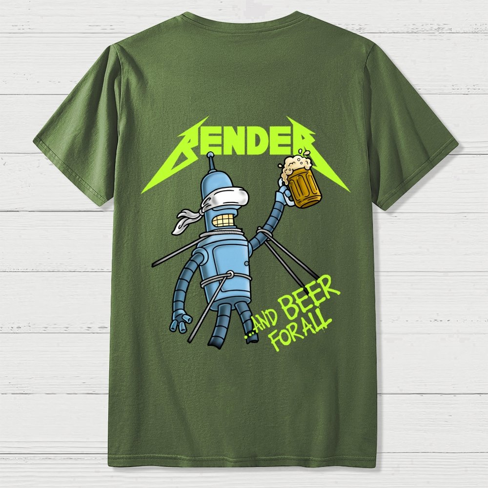 And Beer for All Nerdy Front And Back Printing Geek T-Shirt