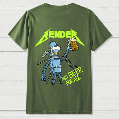And Beer for All Nerdy Front And Back Printing Geek T-Shirt