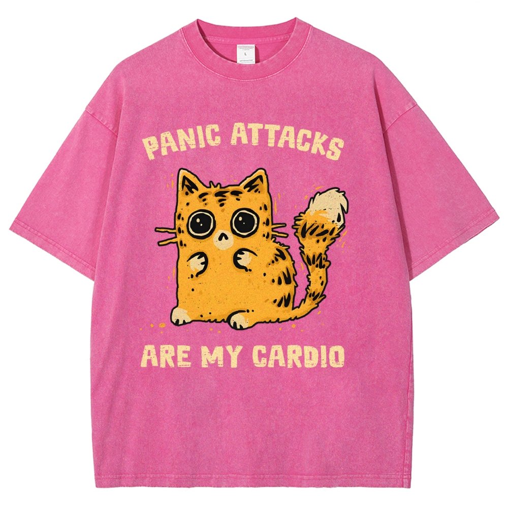 Panic Attacks Are My Cardio Vintage Distressed T-shirt