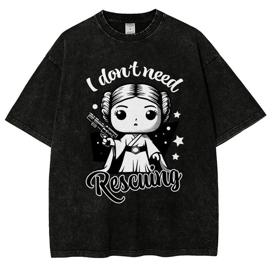 I Don't Need Rescuing Vintage Distressed T-shirt