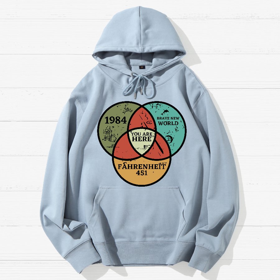 You Are Here Geek Cotton Hoodie