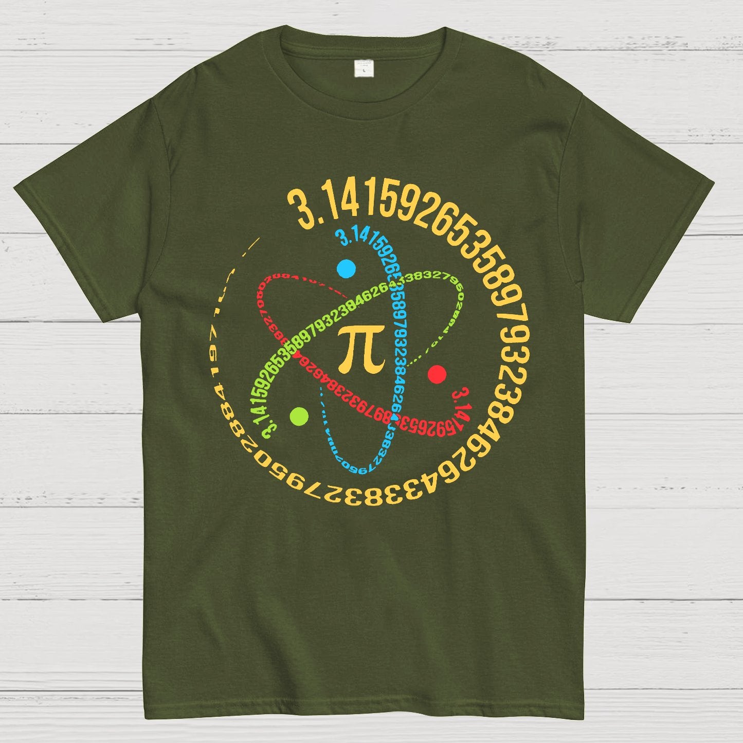 Atom Pi Math Science Geek T-Shirt