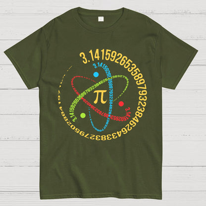 Atom Pi Math Science Geek T-Shirt