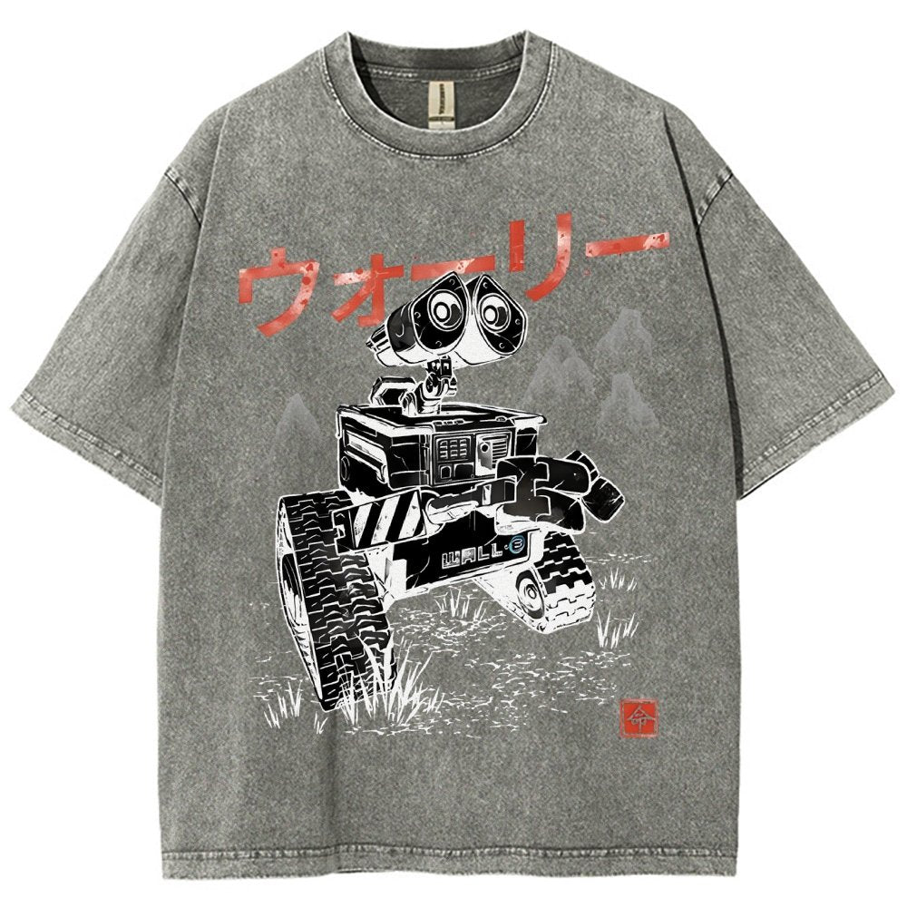 EcoBot Sumi-E Vintage Distressed T-shirt
