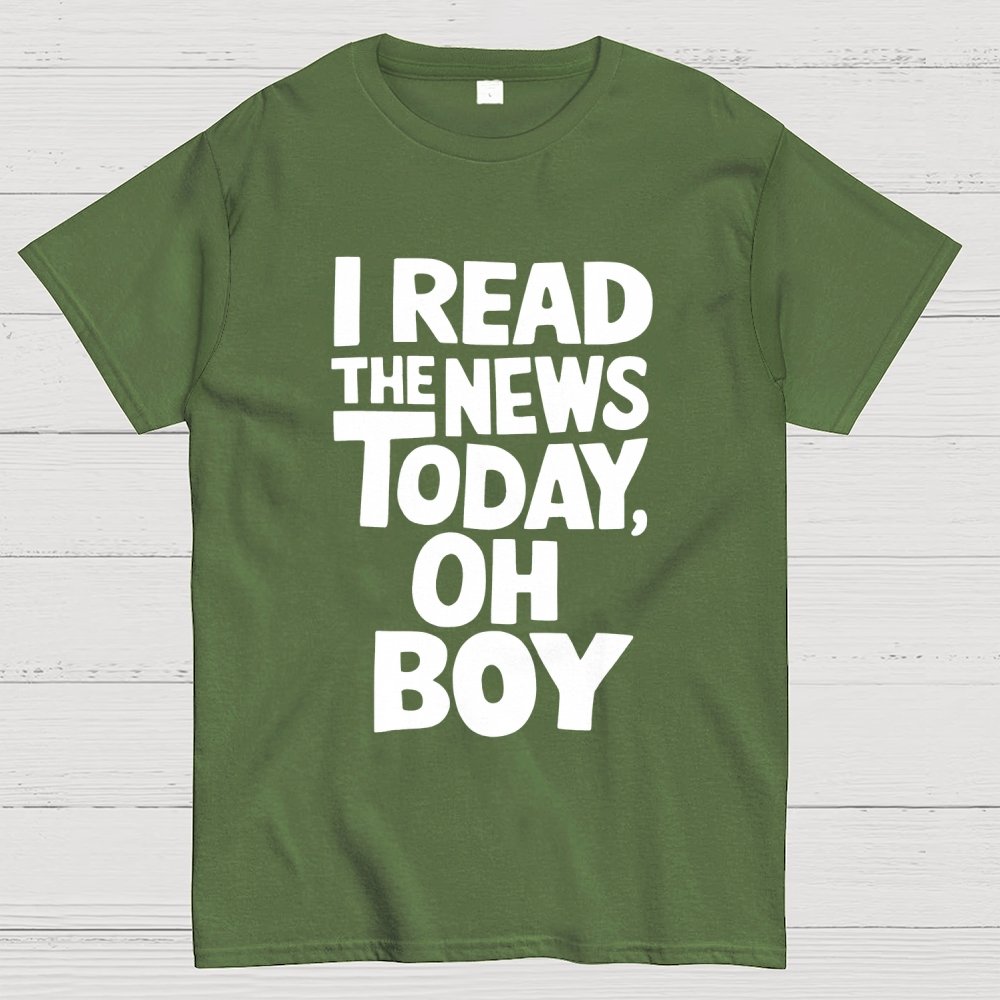I Read The News Today (Oh Boy) Unisex Geek T-Shirt
