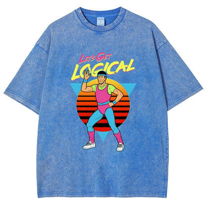 Let's Get Logical Vintage Distressed T-shirt