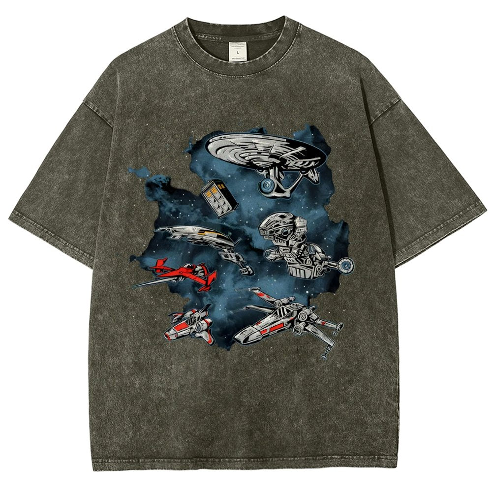 Ultimate Space Fleet Vintage Distressed T-shirt