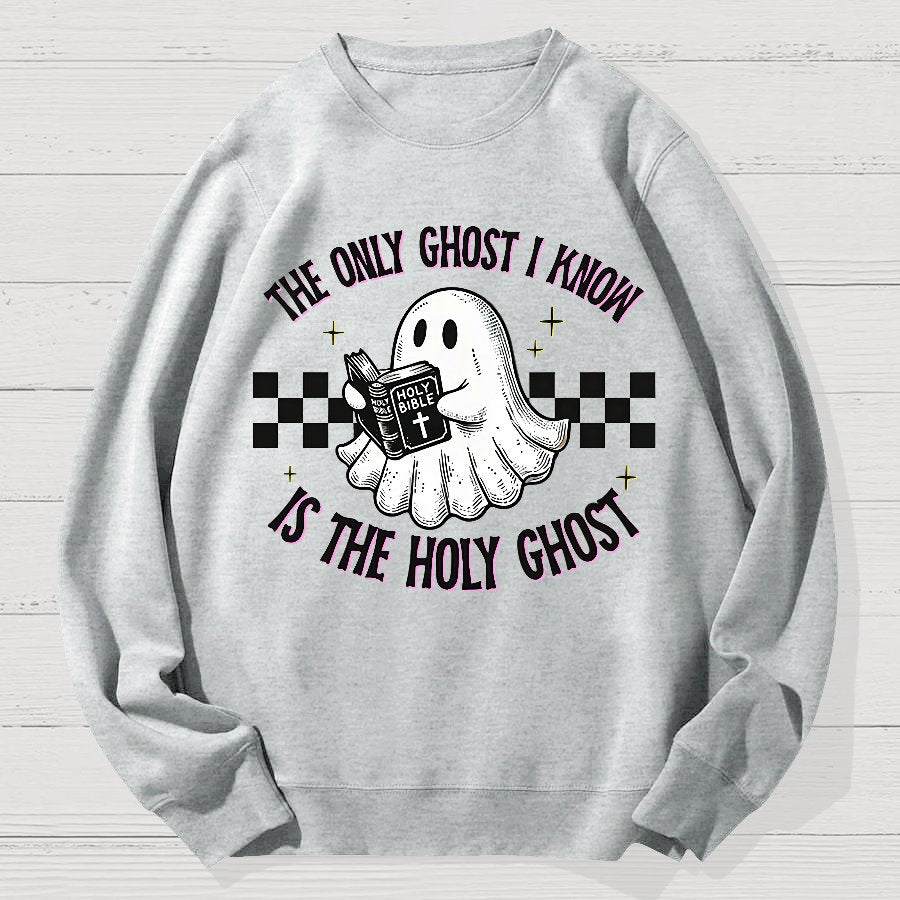 Holy Spirit Halloween Geek Cotton Sweatshirt