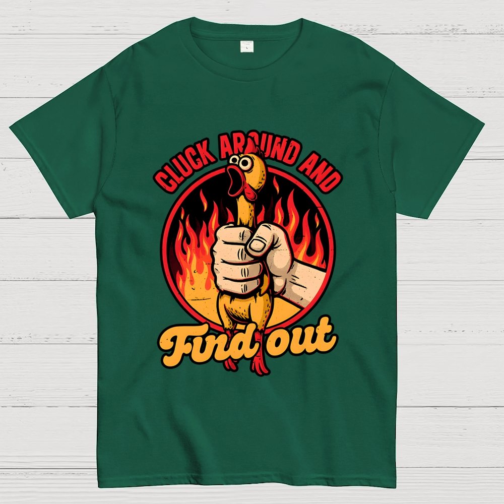 Chicken Quote Burn Geek T-Shirt