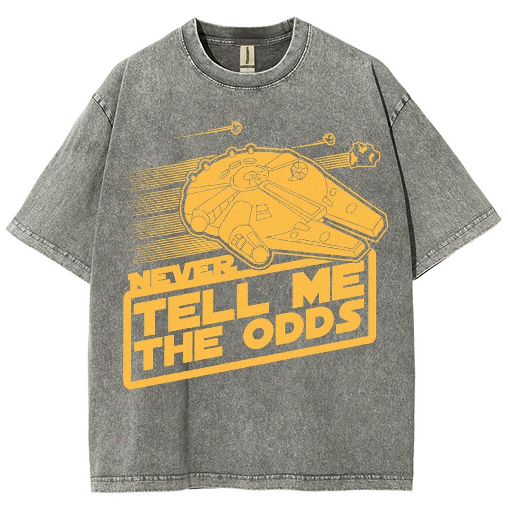 Never Tell Me The Odds Vintage Distressed T-shirt