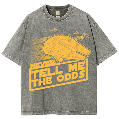 Never Tell Me The Odds Vintage Distressed T-shirt