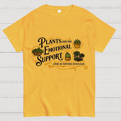 Plants Are My Emotional Support Geek T-Shirt