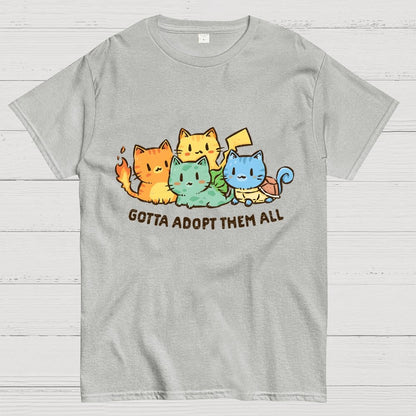 Gotta Adopt Them All Geek T-Shirt