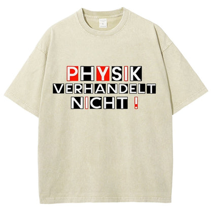 Physik verhandelt nicht Vintage Distressed T-shirt