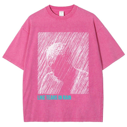 Like Tears In Rain Vintage Distressed T-shirt