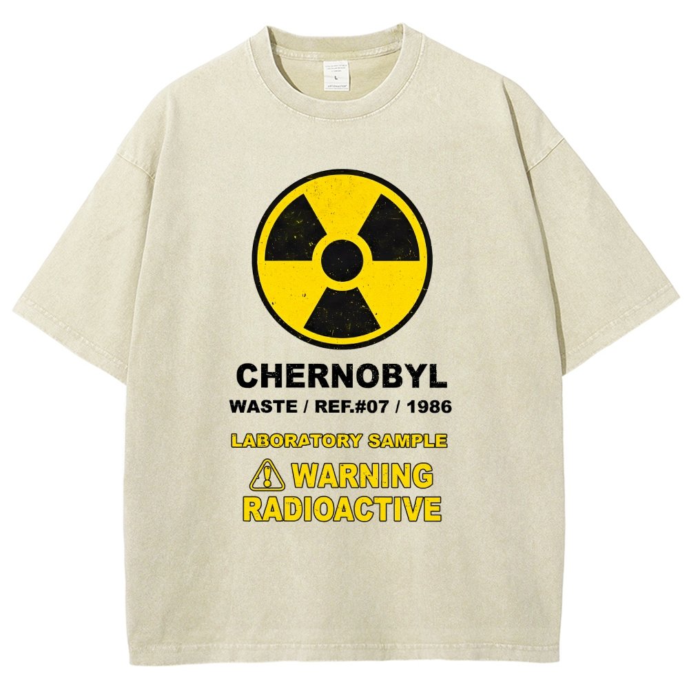 Chernobyl Warning Vintage Distressed T-shirt