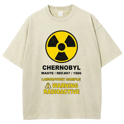 Chernobyl Warning Vintage Distressed T-shirt