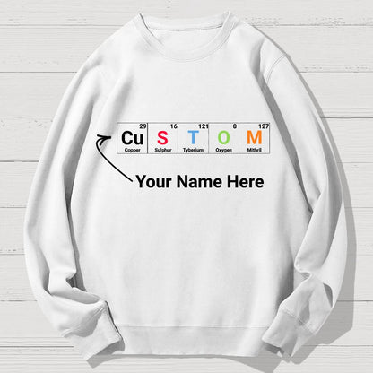 Funny Chemistry Geek Cotton Sweatshirt