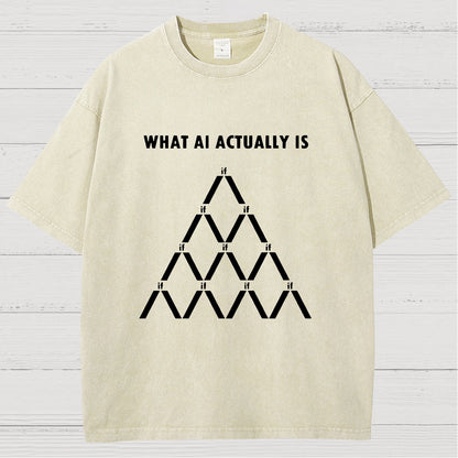 Artificial Intelligence Machine Learning Geek Vintage Distressed T-shirt