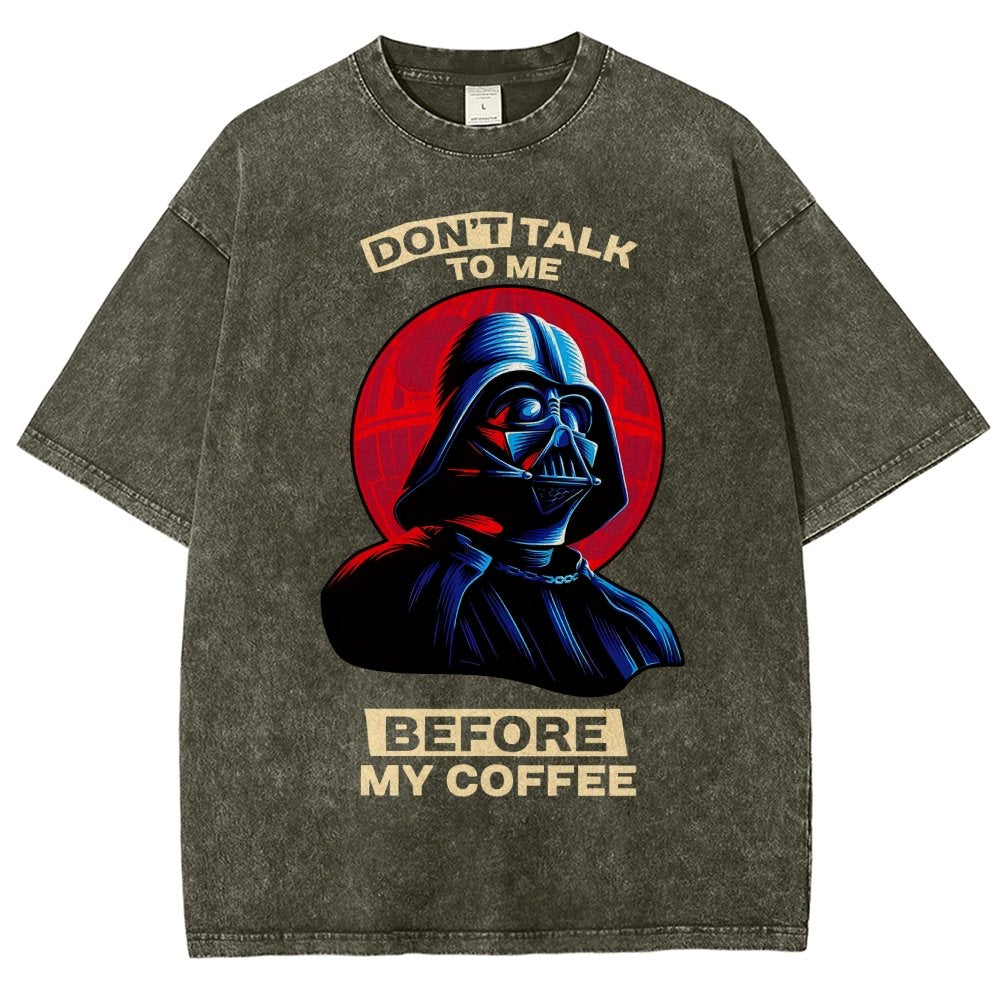 Don’t Talk to Me Before Coffee Vintage Distressed T-shirt