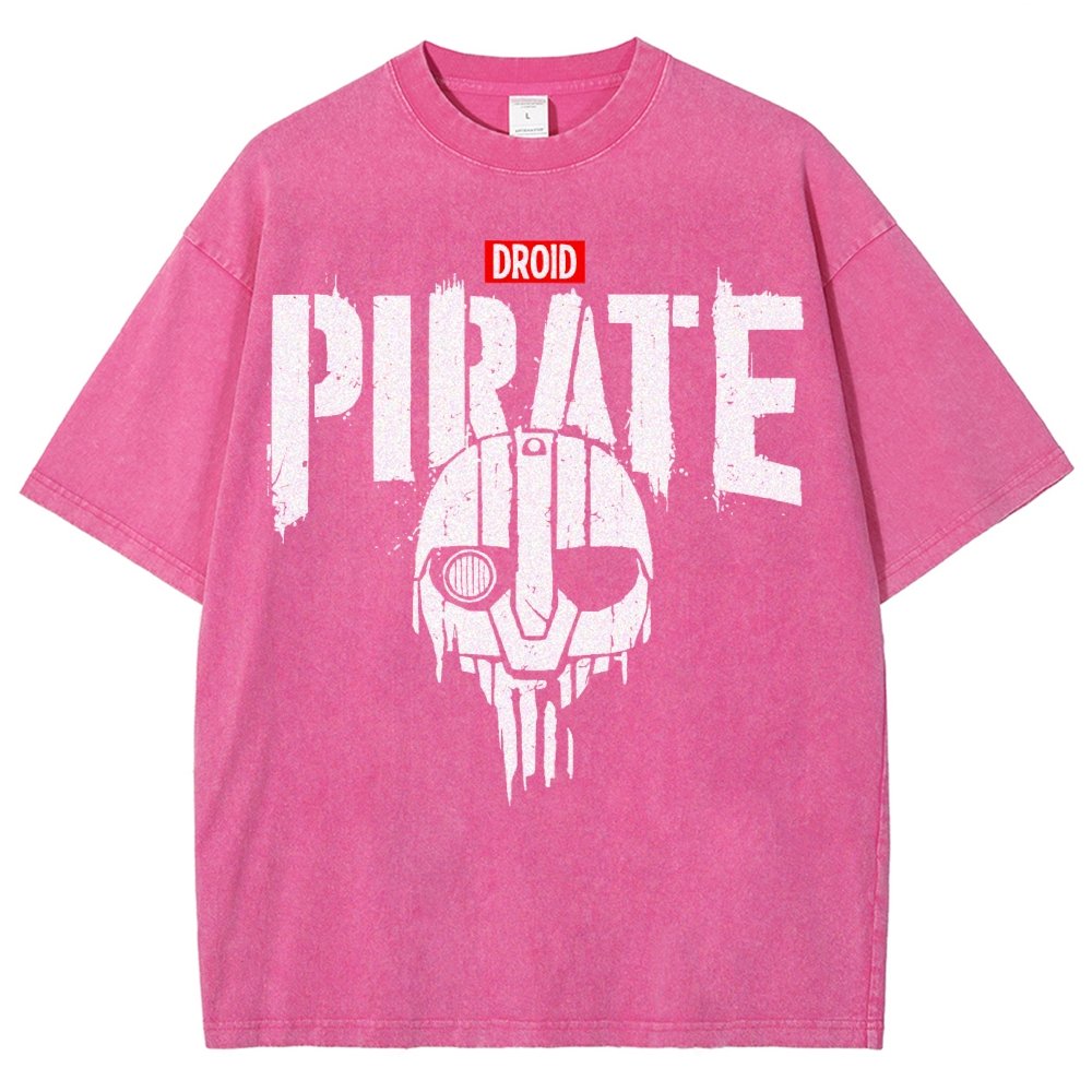 Droid Pirate Vintage Distressed T-shirt
