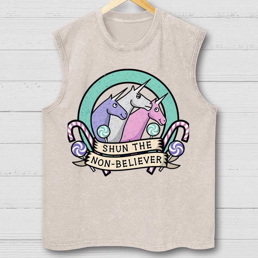Shun the Non-Believer Vintage Distressed Washed Tank