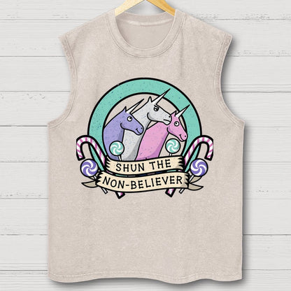 Shun the Non-Believer Vintage Distressed Washed Tank