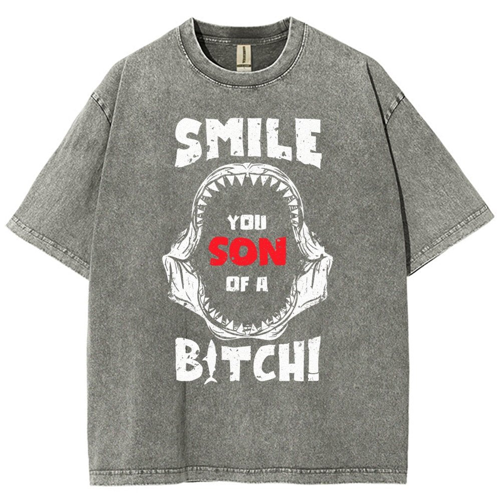 Smile You Son of a... Vintage Distressed T-shirt