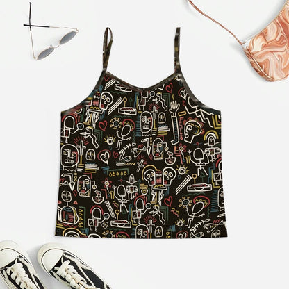 Vintage Graffiti4 Women's Geek Suspender Cami Set