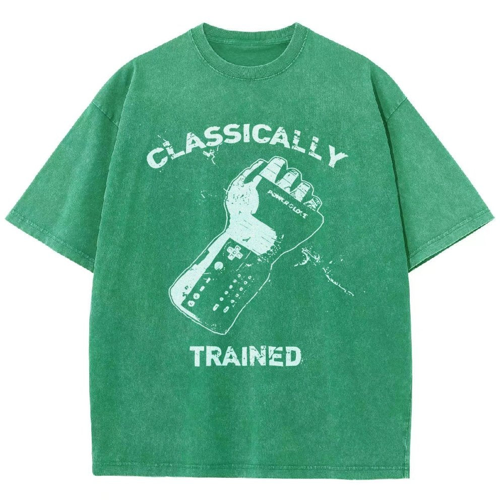 Classically Trained Gamer Vintage Distressed T-shirt