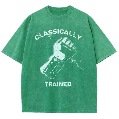 Classically Trained Gamer Vintage Distressed T-shirt