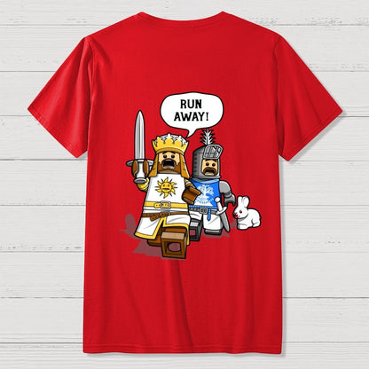 The Cowardly King Unisex Front And Back Printing Geek T-Shirt