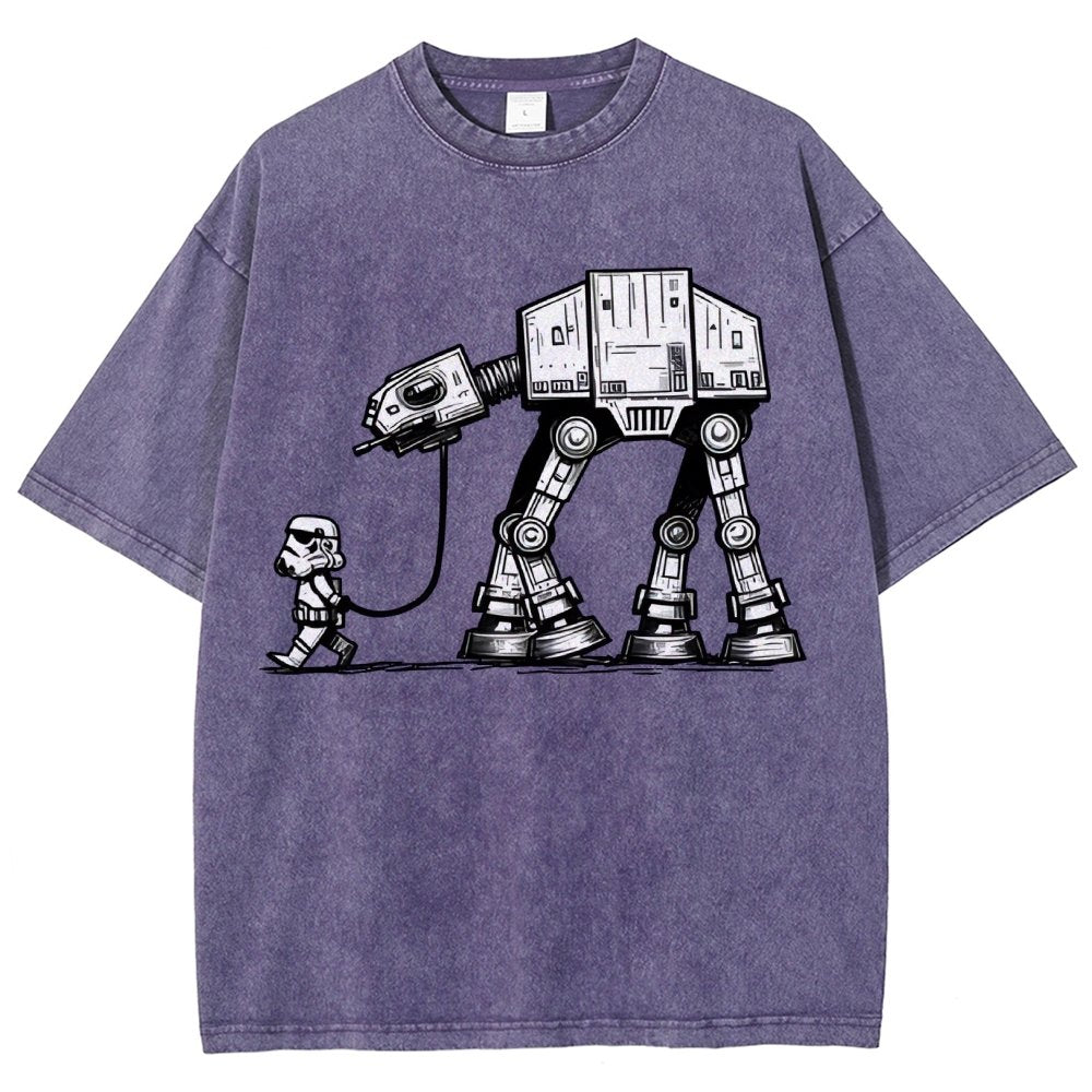 Empire Robot Dog - Galactic Skirmishes Vintage Distressed T-shirt