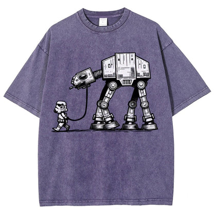 Empire Robot Dog - Galactic Skirmishes Vintage Distressed T-shirt