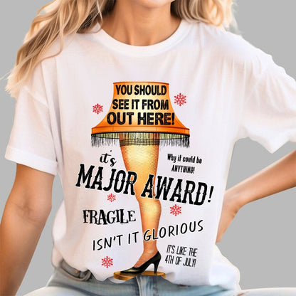 It's a Major Award Leg Lamp Christmas Geek T-Shirt