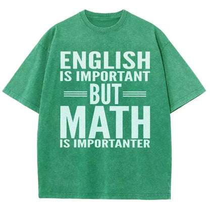 English is important but Math is importanter Vintage Distressed T-shirt