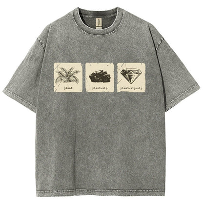Internet Funny Plant.zip.zip Vintage Distressed T-shirt