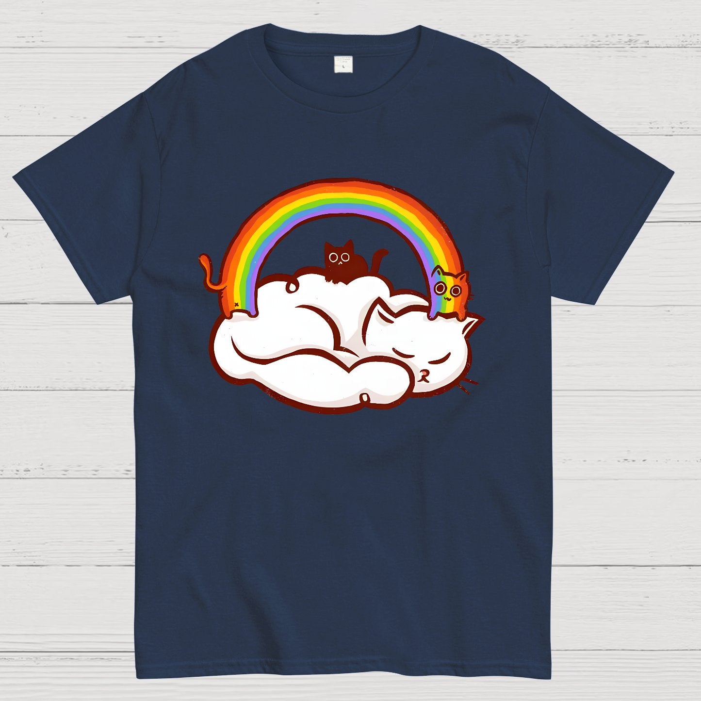 Rainbow Kitten Geek T-Shirt