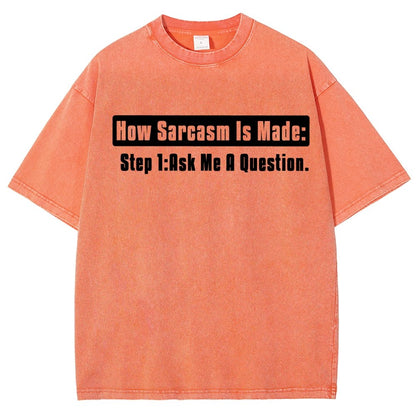 Step 2 Sarcasm Vintage Distressed T-shirt