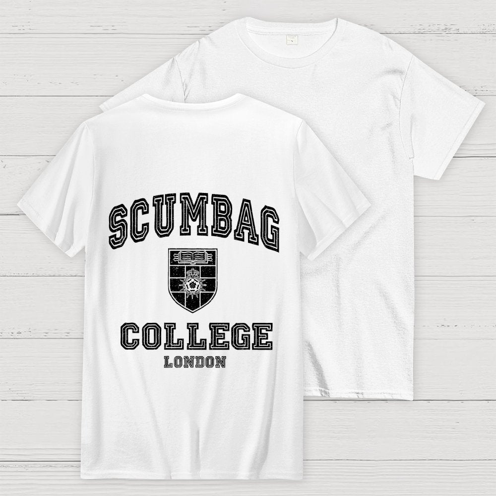 Scumbag College Unisex  Back Printing Geek T-Shirt