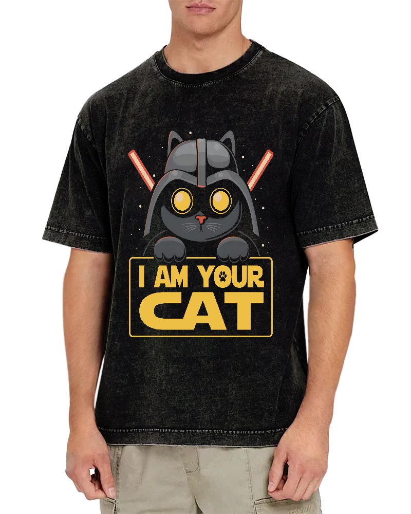 I Am Your CAT Vintage Distressed T-shirt