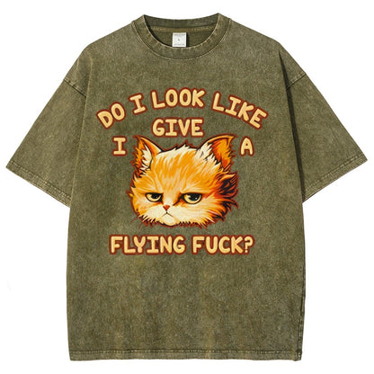 Do I Look Like I Give A Flying Fvck Vintage Distressed T-shirt