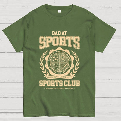 Bad at Sports Sports Club Unisex Geek T-Shirt